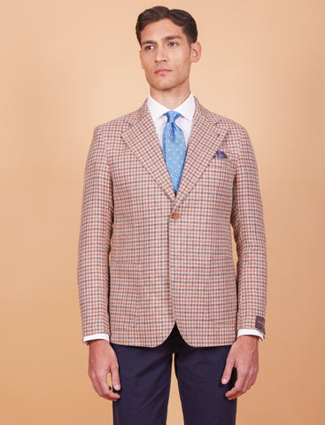 Giacca in lino, seta e cotone Vitale Barberis