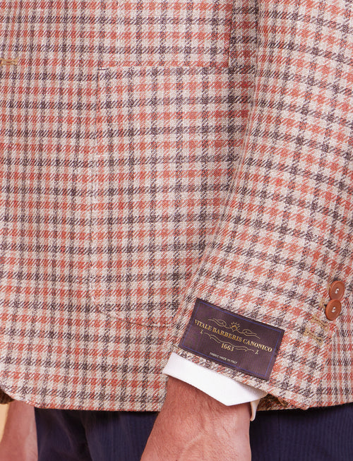 Giacca in lino, seta e cotone Vitale Barberis