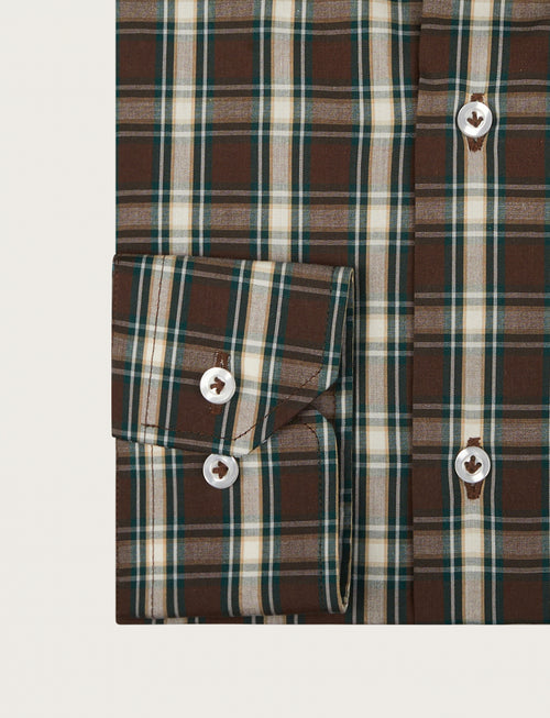 Camicia in cotone fantasia check