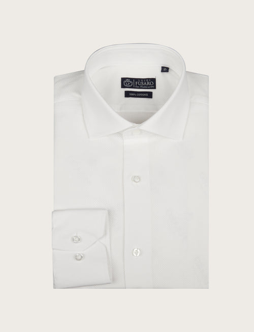 Camicia in cotone a giro inglese