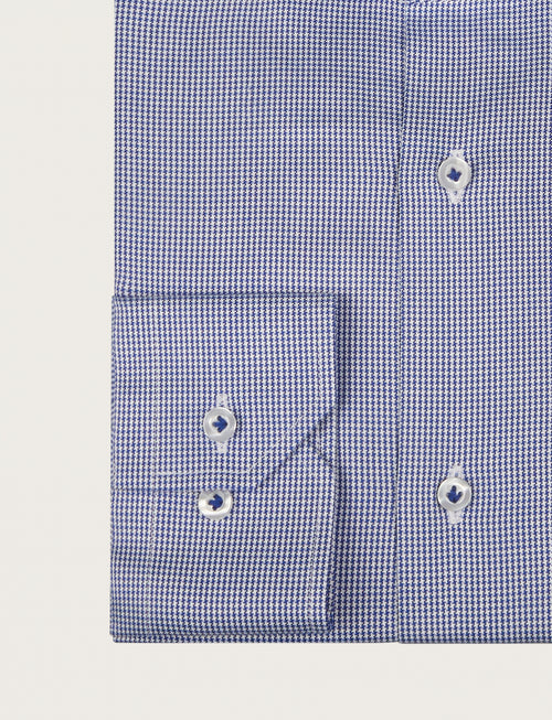 Camicia in cotone pied de poule