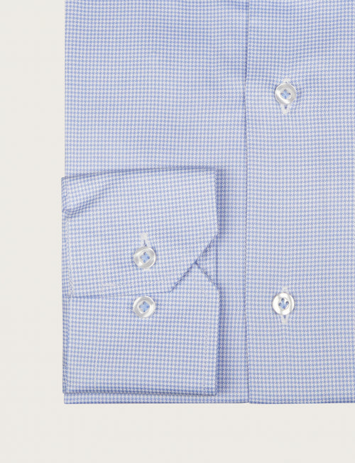 Camicia in cotone pied de poule