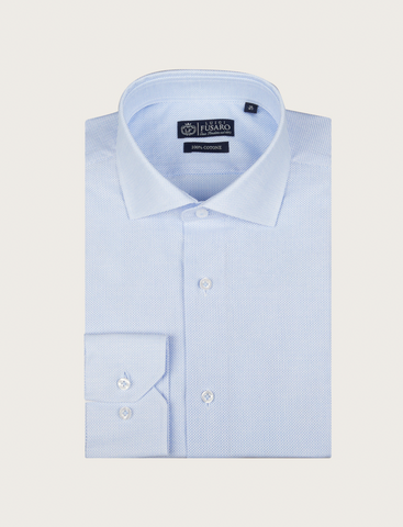 Camicia in cotone a giro inglese