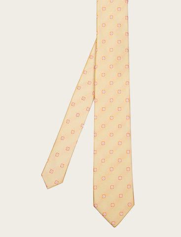 Cravatta in seta con pattern geometrico
