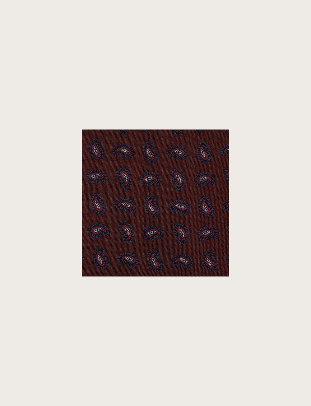 Paisley pattern silk clutch bag 
