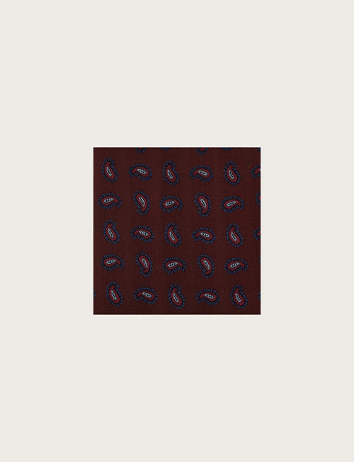 Pochette in seta fantasia paisley