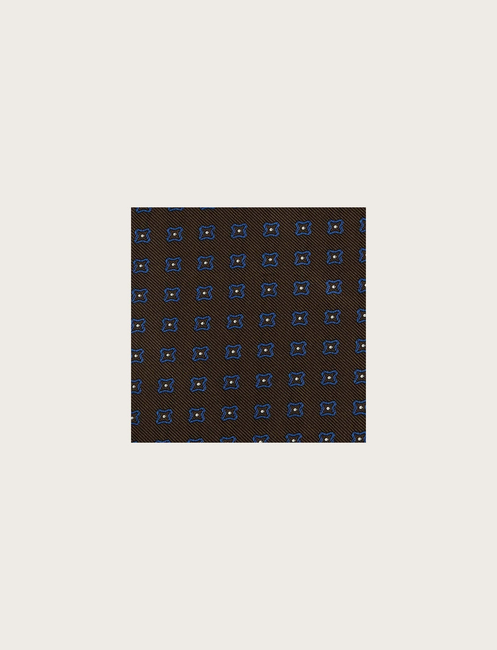 Pochette in seta geometrica a fiore