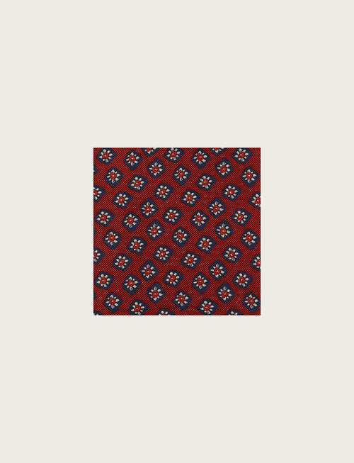 Pochette in seta con disegno a fiore