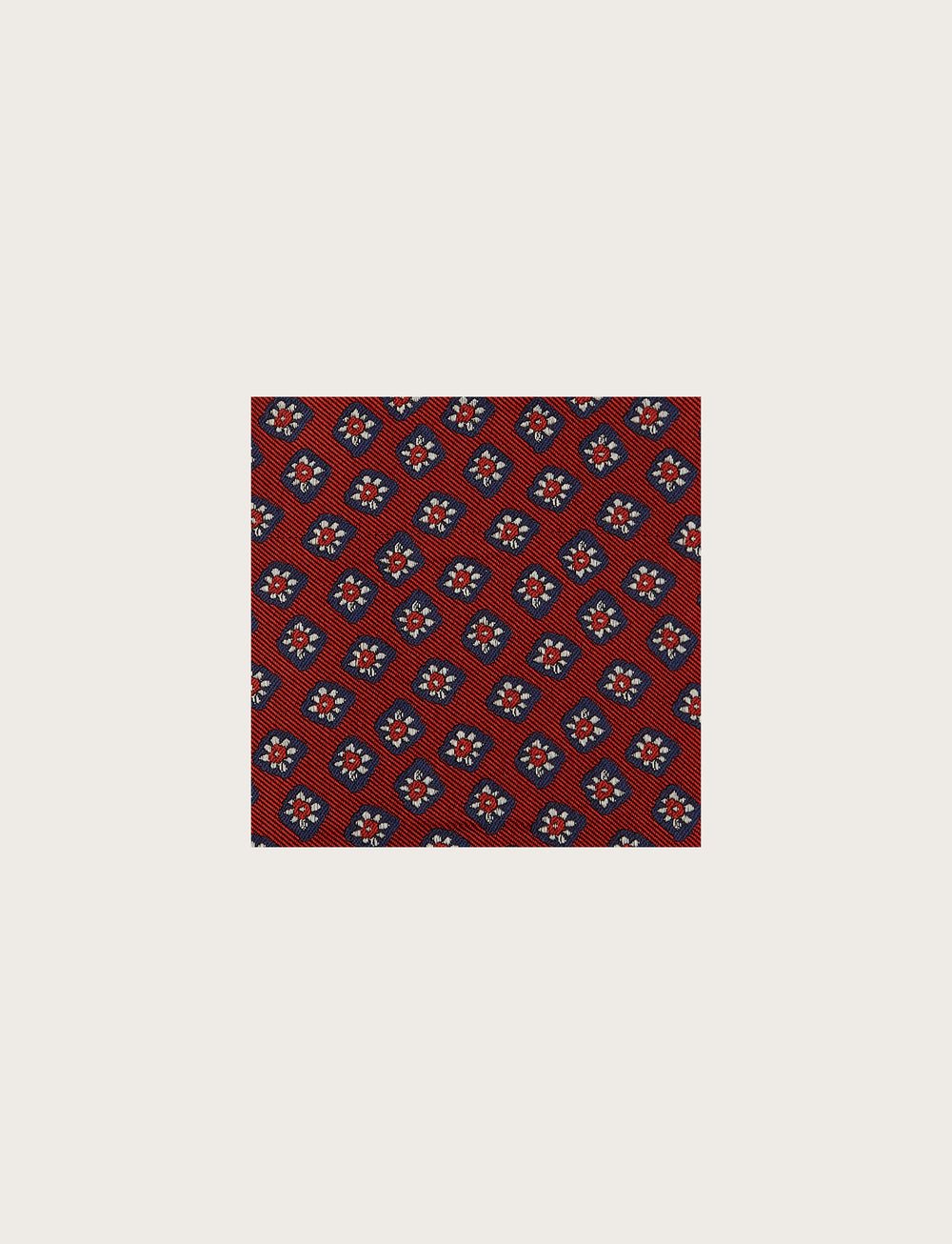 Silk clutch bag with flower design 
