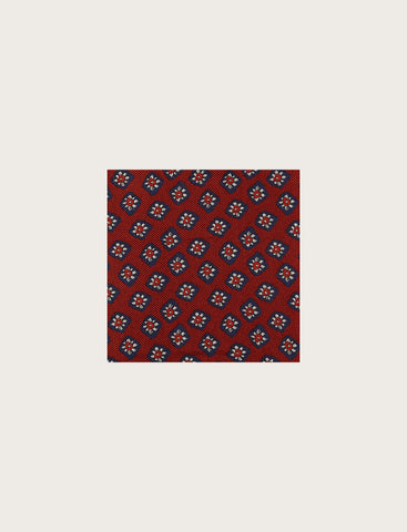 Pochette in seta con disegno a fiore