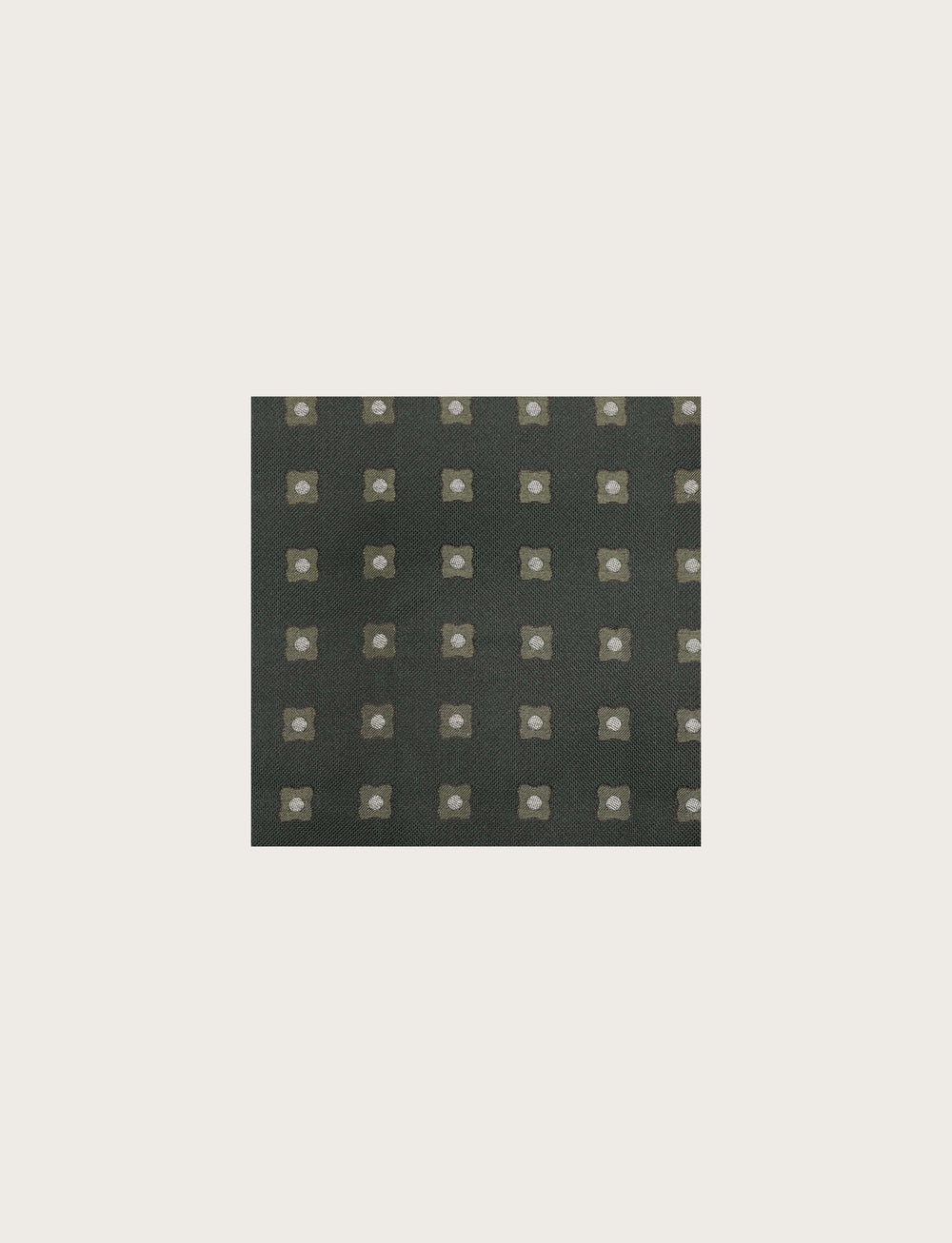 Silk clutch bag with geometric flower motif 