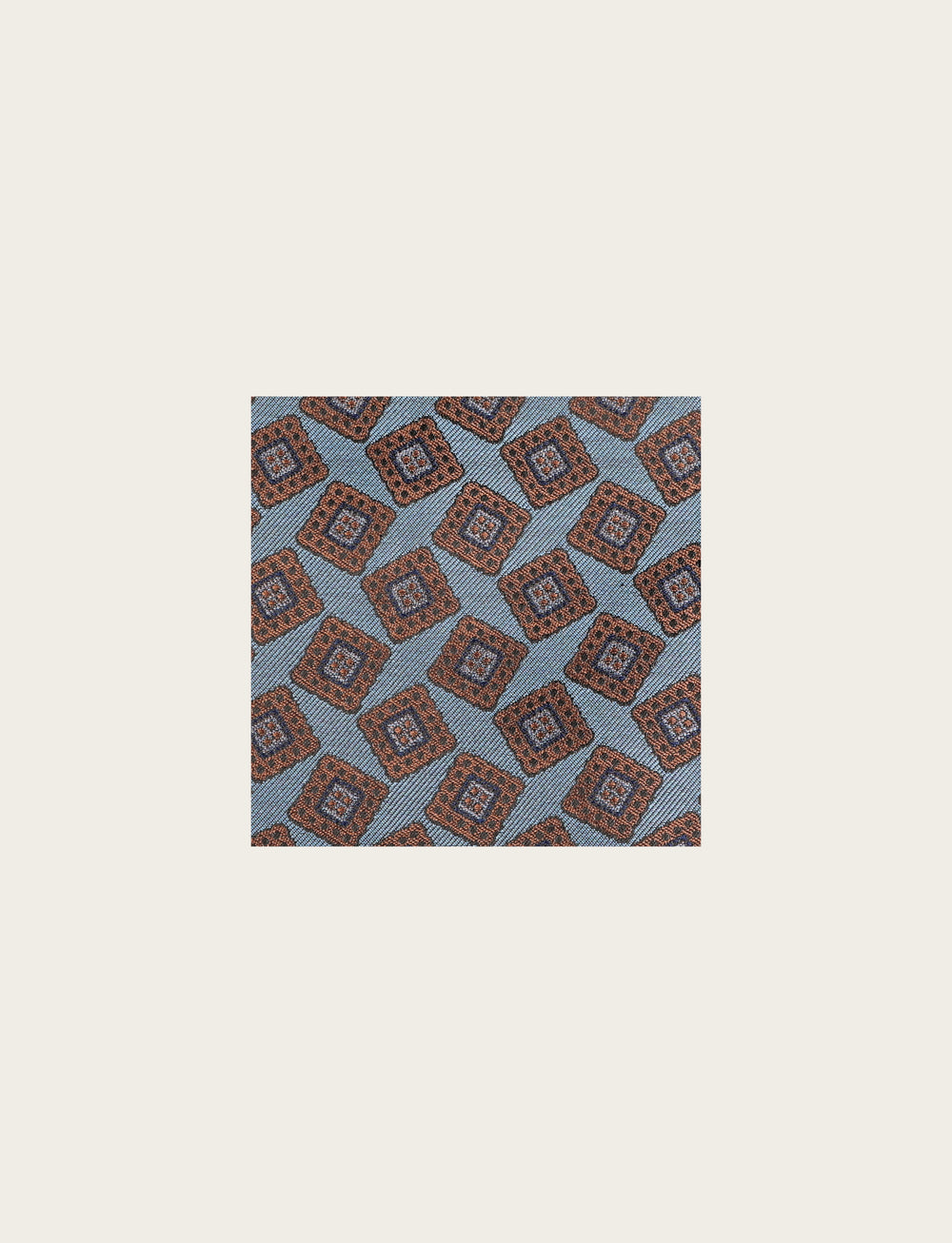 Silk clutch bag with geometric checked pattern 