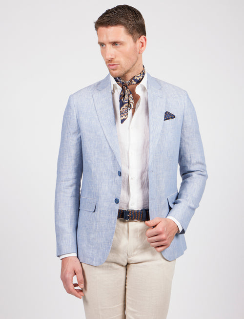 Giacca in lino melange