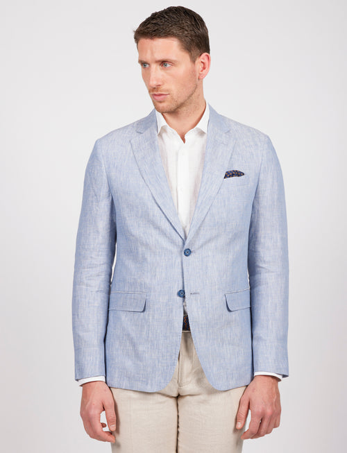 Giacca in lino melange