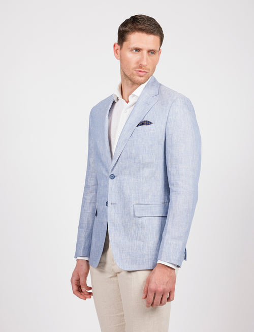 Giacca in lino melange