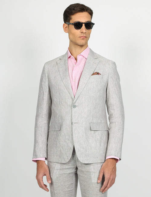 Giacca in lino melange