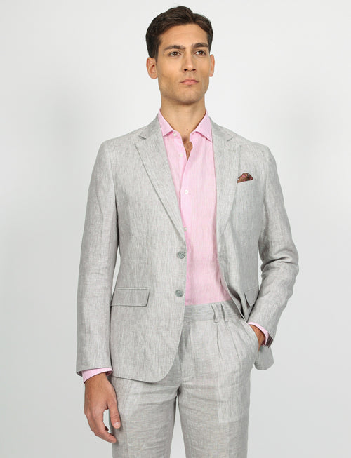 Giacca in lino melange