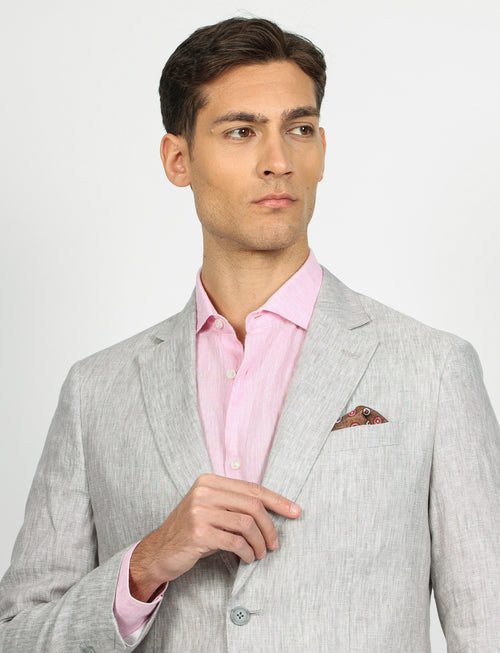 Giacca in lino melange