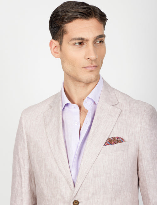 Giacca in lino melange