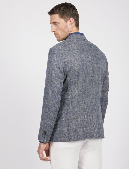 Giacca in dobby mélange