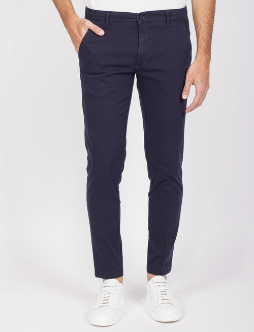 Pantaloni in dobby di cotone