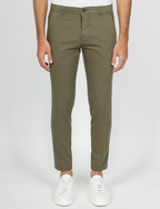 Pantaloni in dobby di cotone