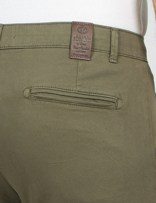 Pantaloni in dobby di cotone