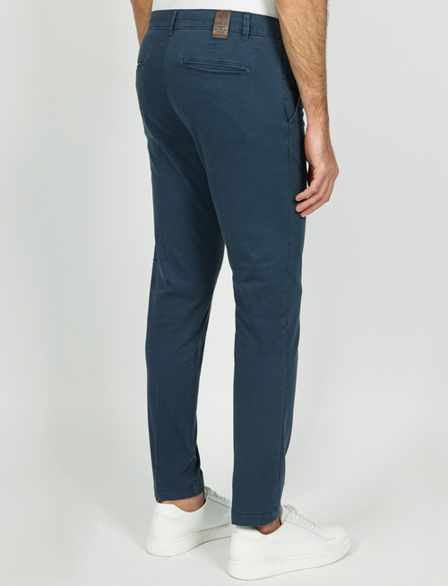 Pantaloni in dobby di cotone