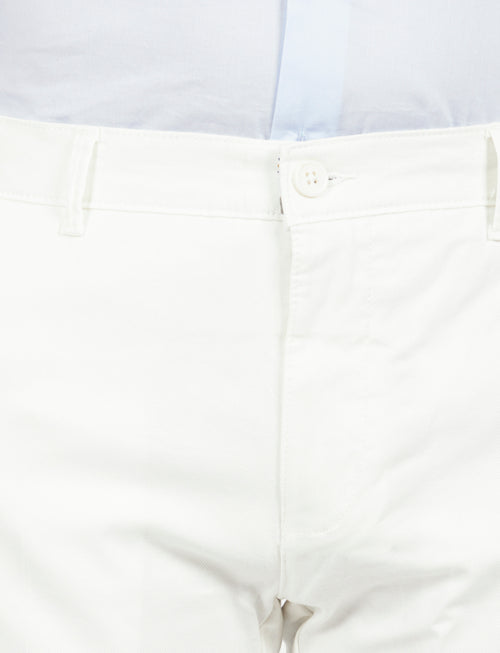 Pantaloni in dobby di cotone