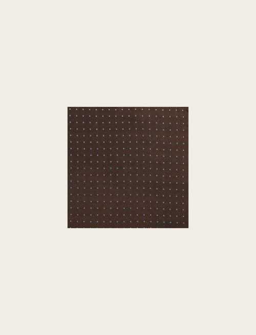 Pochette in seta a pois