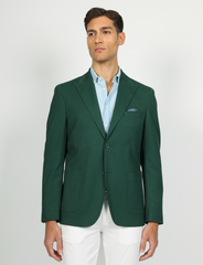 Two-button jacket with peaked breast 