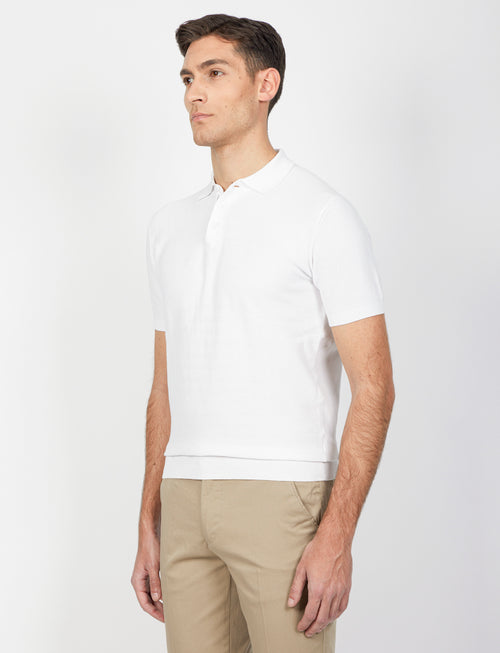 Polo in grana di riso stone wash