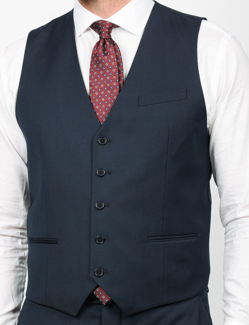 Gilet monopetto tinta unita