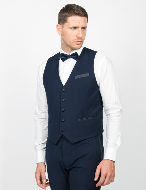 Gilet cerimonia con dettagli in raso