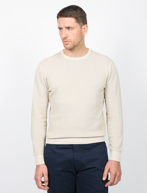 Maglia in grana di riso 100% cotone