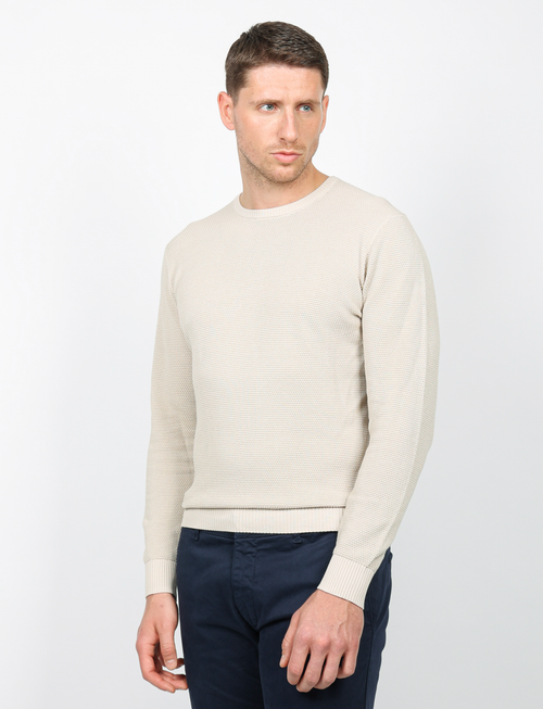 Maglia in grana di riso 100% cotone