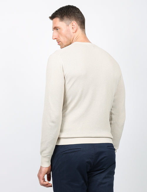 Maglia in grana di riso 100% cotone