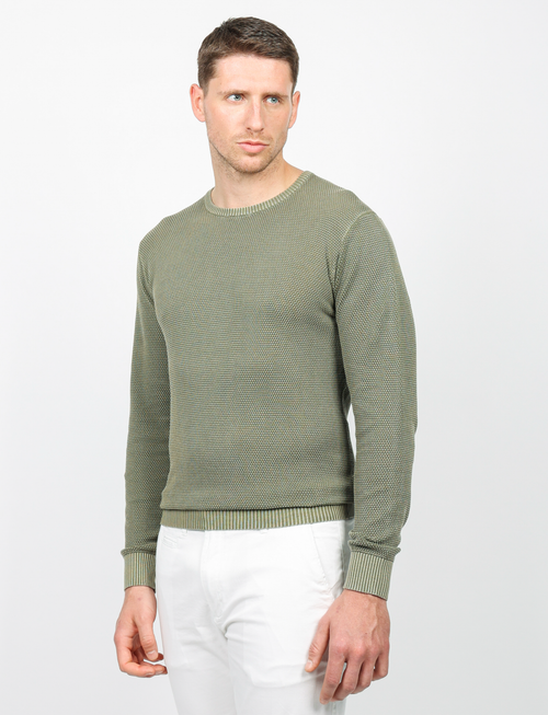 Maglia in grana di riso 100% cotone