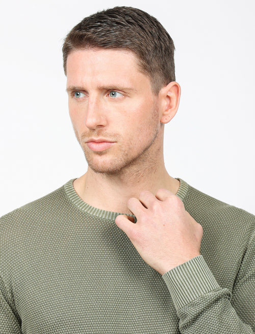 Maglia in grana di riso 100% cotone