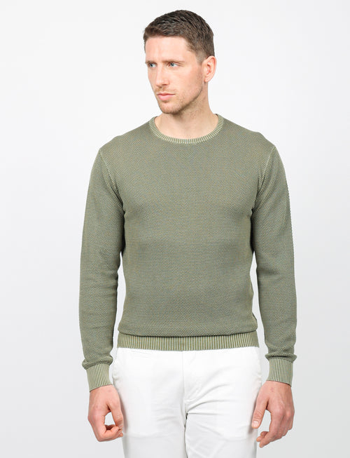 Maglia in grana di riso 100% cotone
