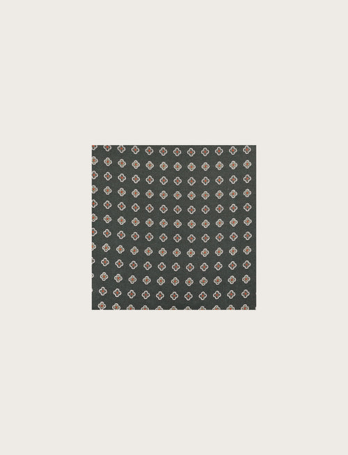 Pochette in seta fantasia fiore piccolo