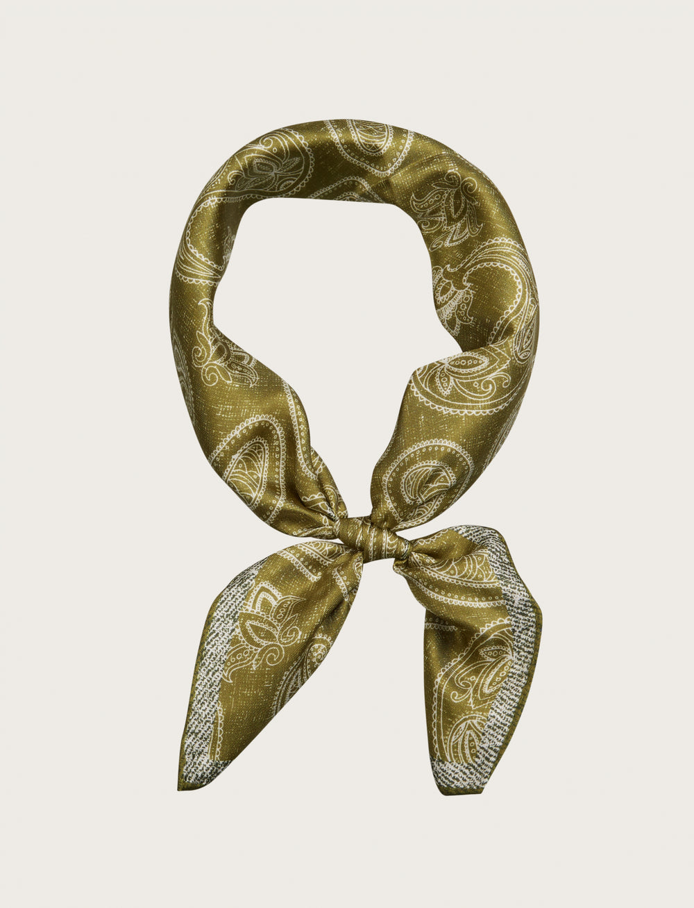 Cashmere patterned silk scarf 
