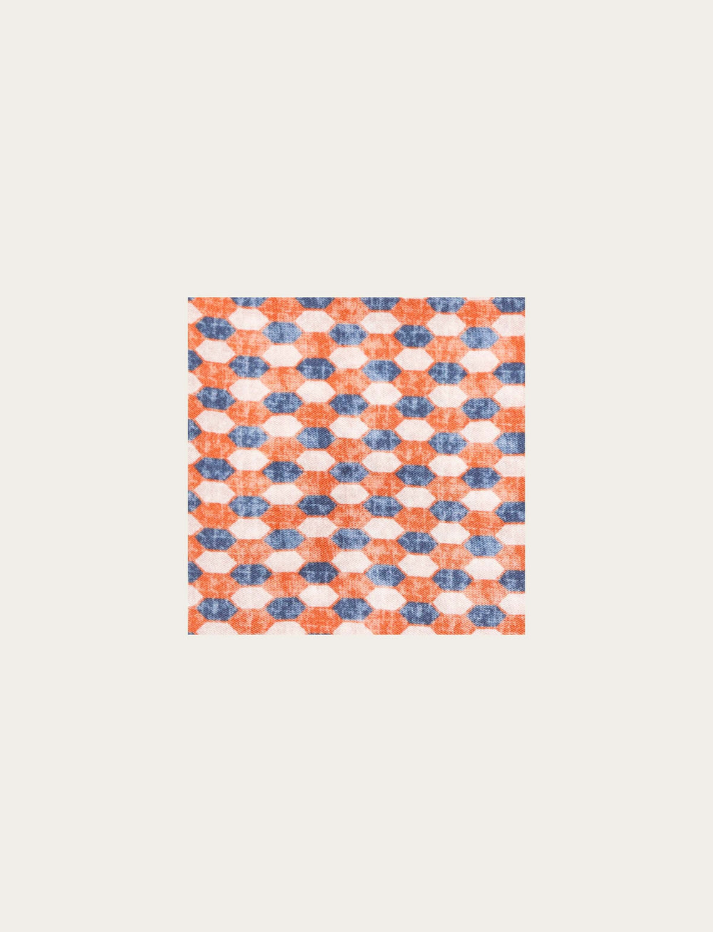 Silk clutch bag with geometric design 