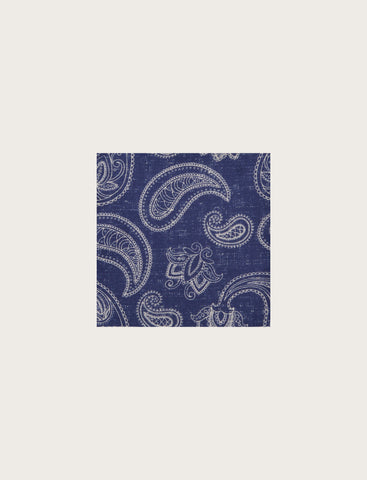 Pochette in seta fantasia cachemire