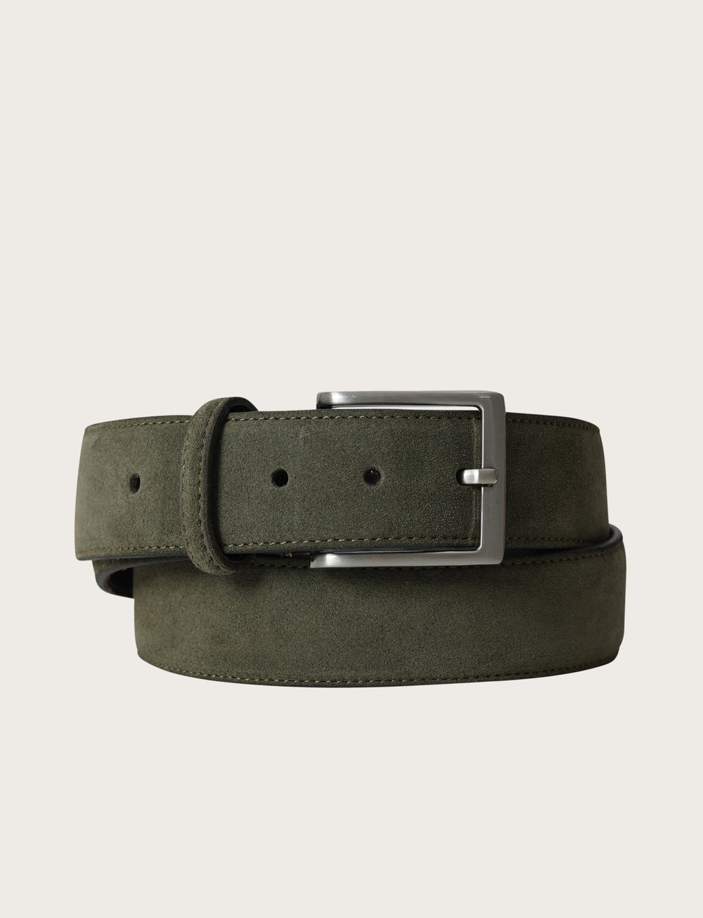 Suede leather belt 