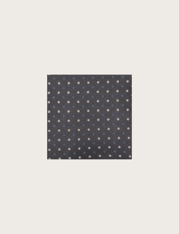 Pochette in seta disegno geometrico