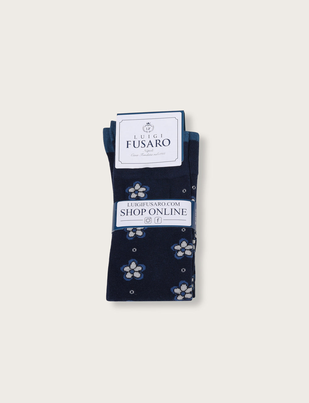 Cotton socks with floral pattern 