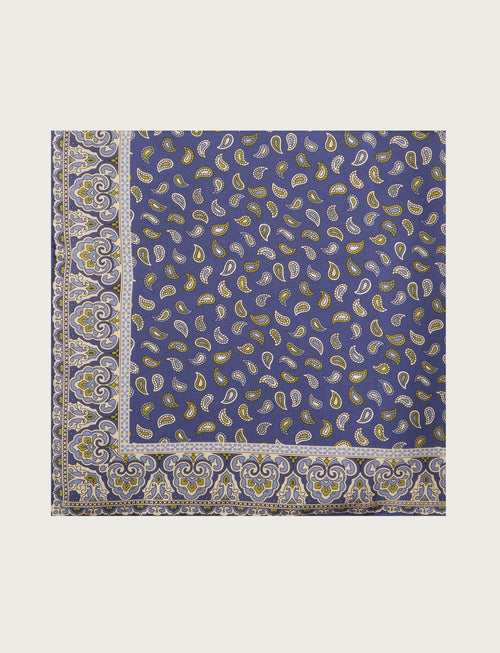 Foulard in seta fantasia cachemire floreale
