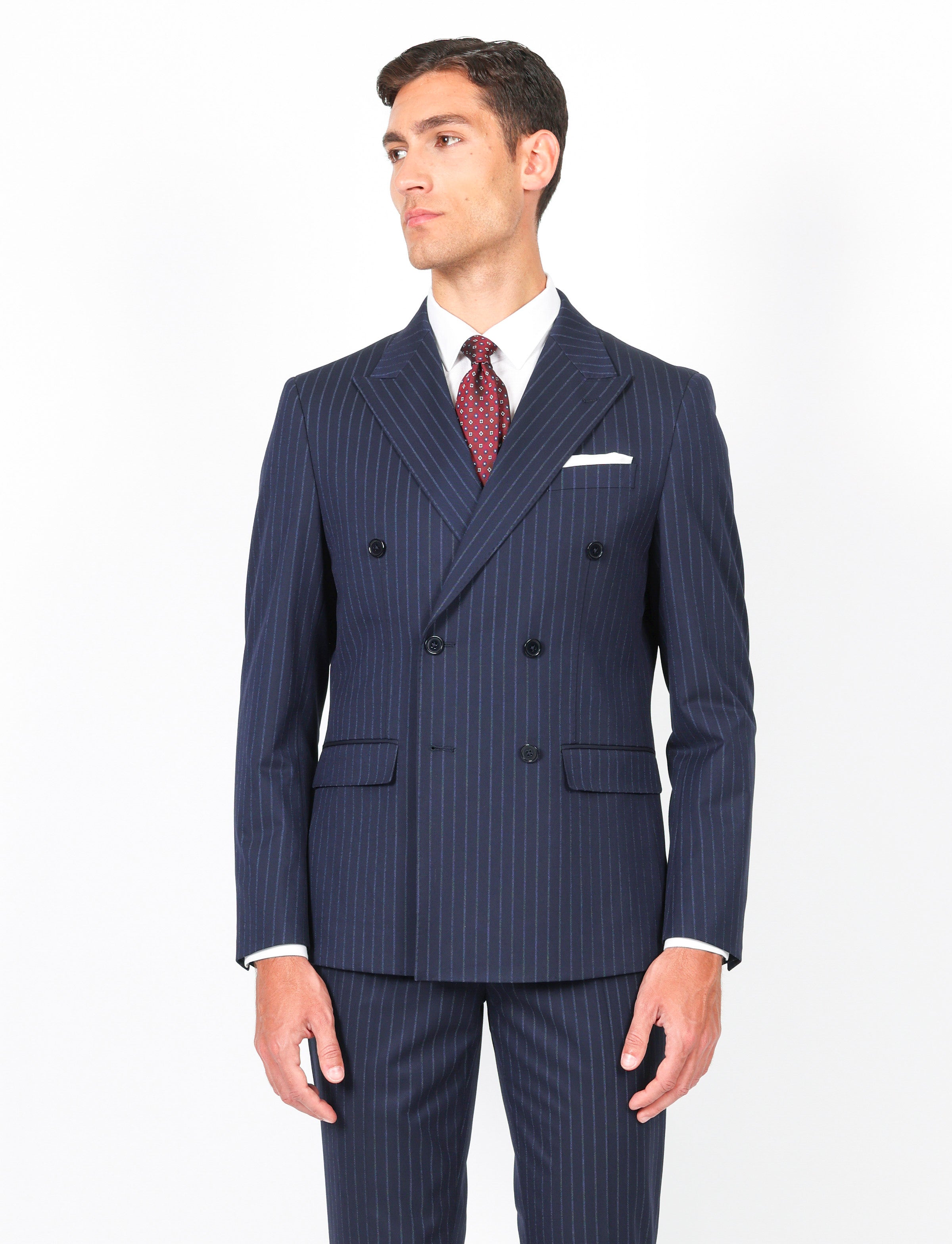 【関税込】PhaseEightブレザー☆Pia Pinstripe Double Breasted Phase Eight Pia Pinstripe Double Breasted Blazer, Navy
