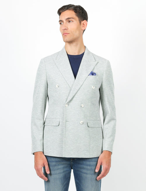 Giacca doppiopetto in maglia